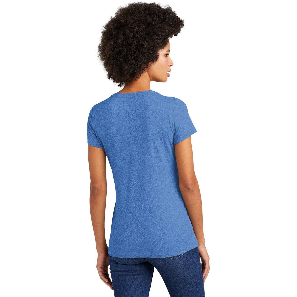 no-logo New Era Ladies Heritage Blend V-Neck Tee-Regular-New Era-Thread Logic