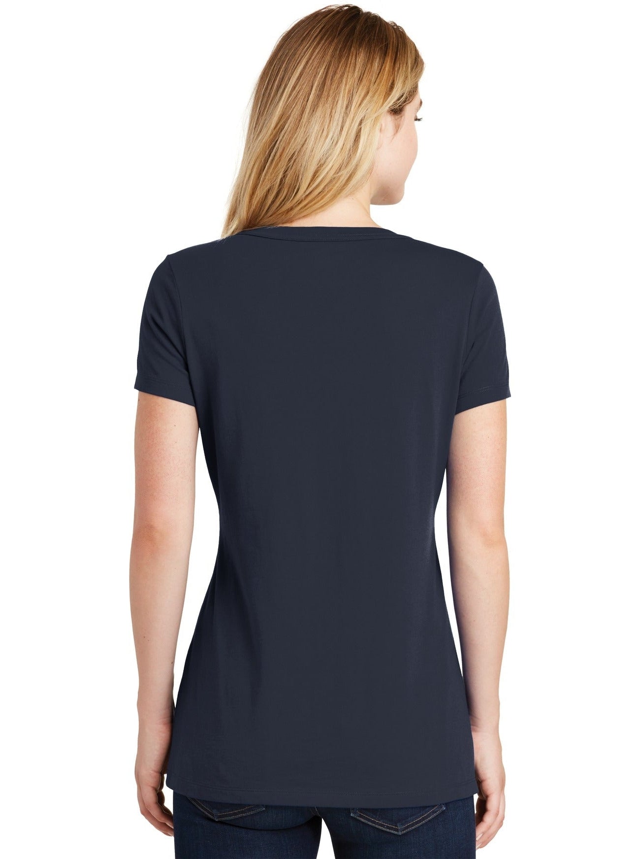 no-logo New Era Ladies Heritage Blend V-Neck Tee-Regular-New Era-Thread Logic