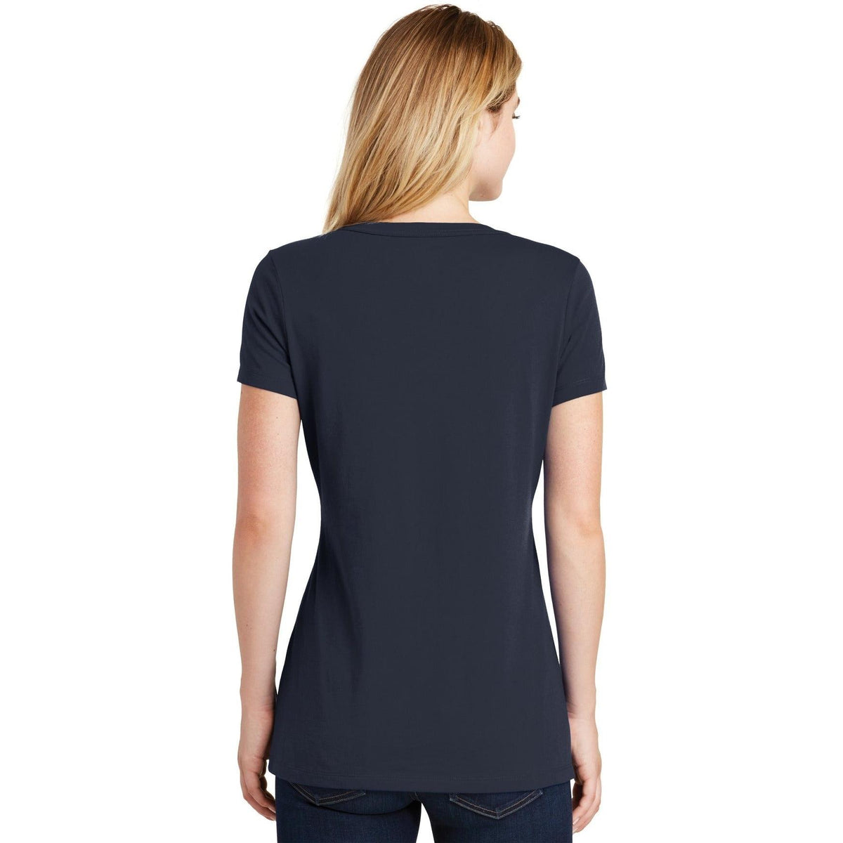 no-logo New Era Ladies Heritage Blend V-Neck Tee-Regular-New Era-Thread Logic