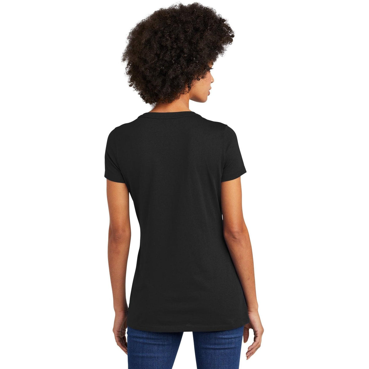 no-logo New Era Ladies Heritage Blend V-Neck Tee-Regular-New Era-Thread Logic