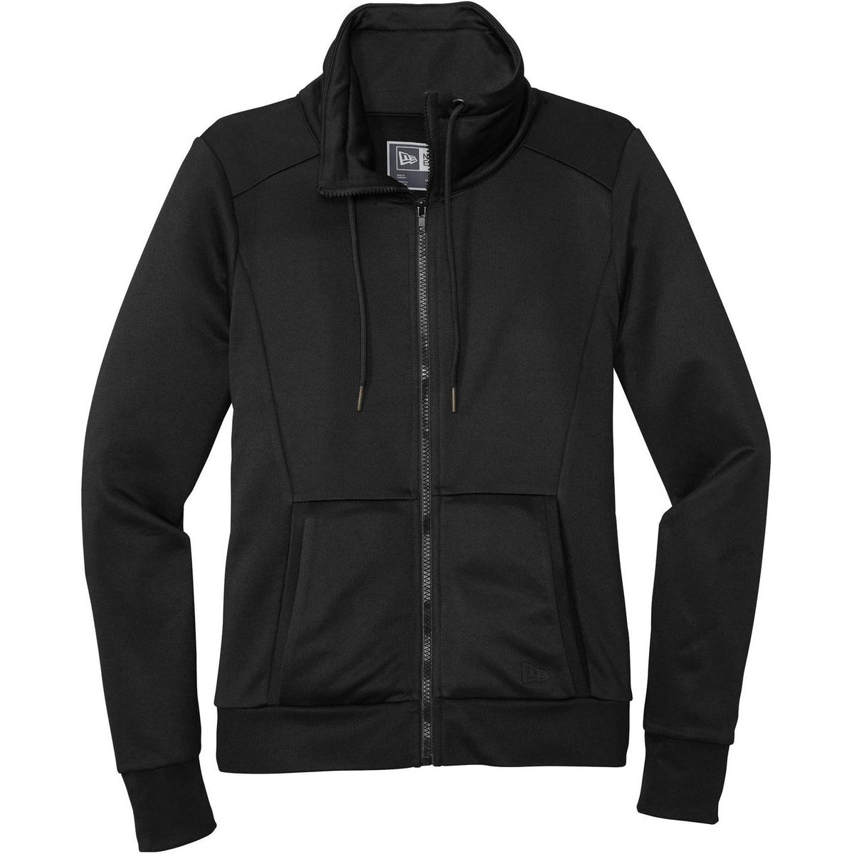 no-logo New Era Ladies Performance Terry Full-Zip Cowl