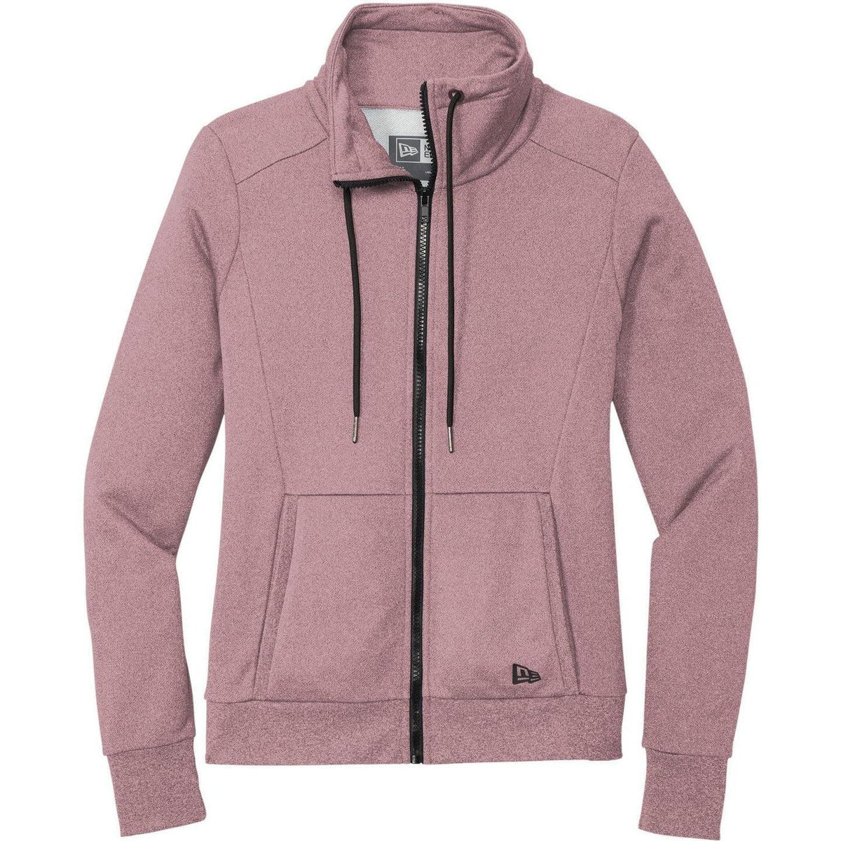 no-logo New Era Ladies Performance Terry Full-Zip Cowl