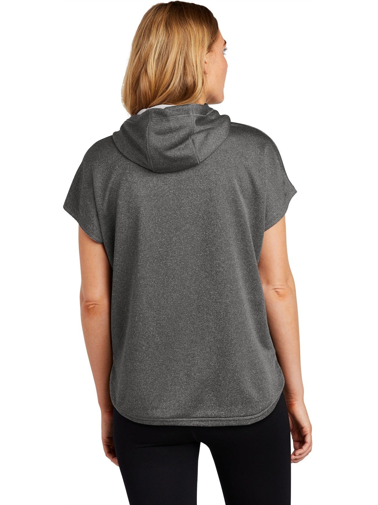 no-logo New Era Ladies Performance Terry Short Sleeve Hoodie-Regular-New Era-Thread Logic