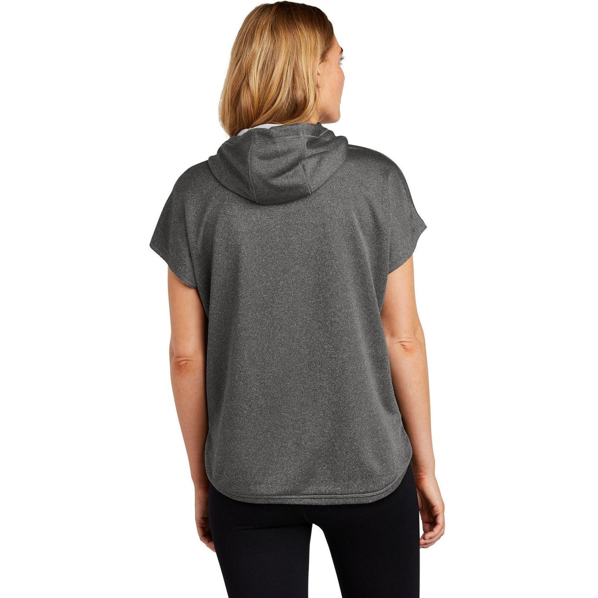 no-logo New Era Ladies Performance Terry Short Sleeve Hoodie-Regular-New Era-Thread Logic
