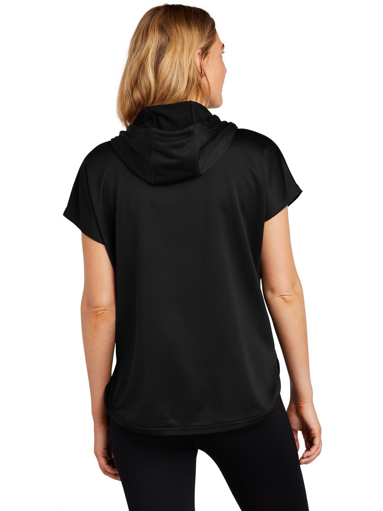 no-logo New Era Ladies Performance Terry Short Sleeve Hoodie-Regular-New Era-Thread Logic