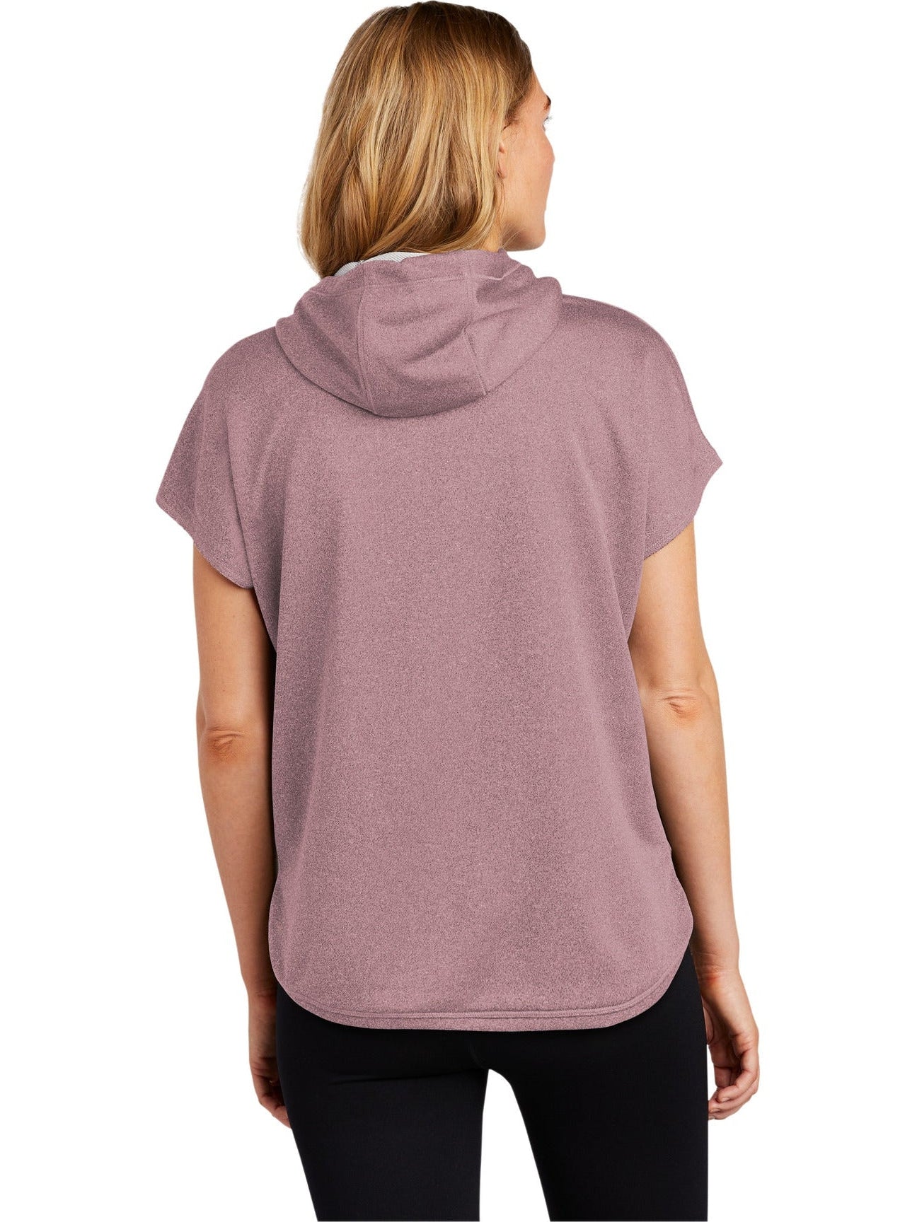 no-logo New Era Ladies Performance Terry Short Sleeve Hoodie-Regular-New Era-Thread Logic