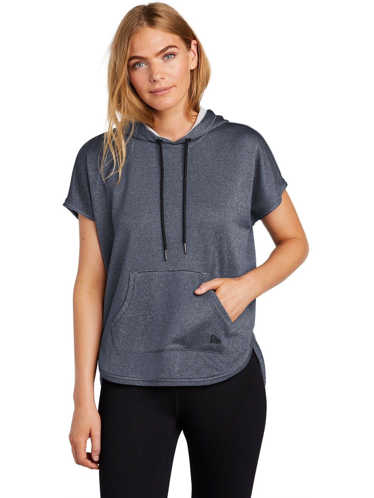 no-logo New Era Ladies Performance Terry Short Sleeve Hoodie-Regular-New Era-Thread Logic