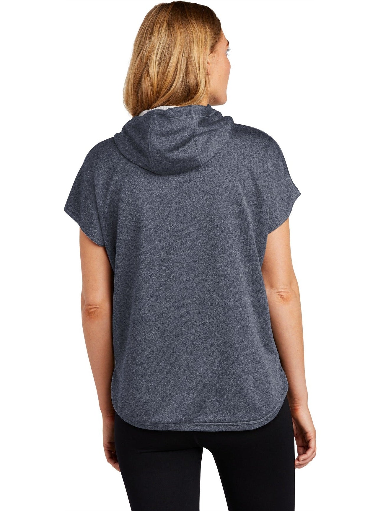 no-logo New Era Ladies Performance Terry Short Sleeve Hoodie-Regular-New Era-Thread Logic