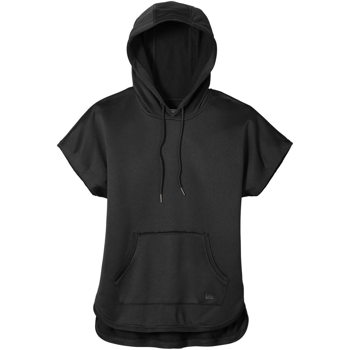 no-logo New Era Ladies Performance Terry Short Sleeve Hoodie