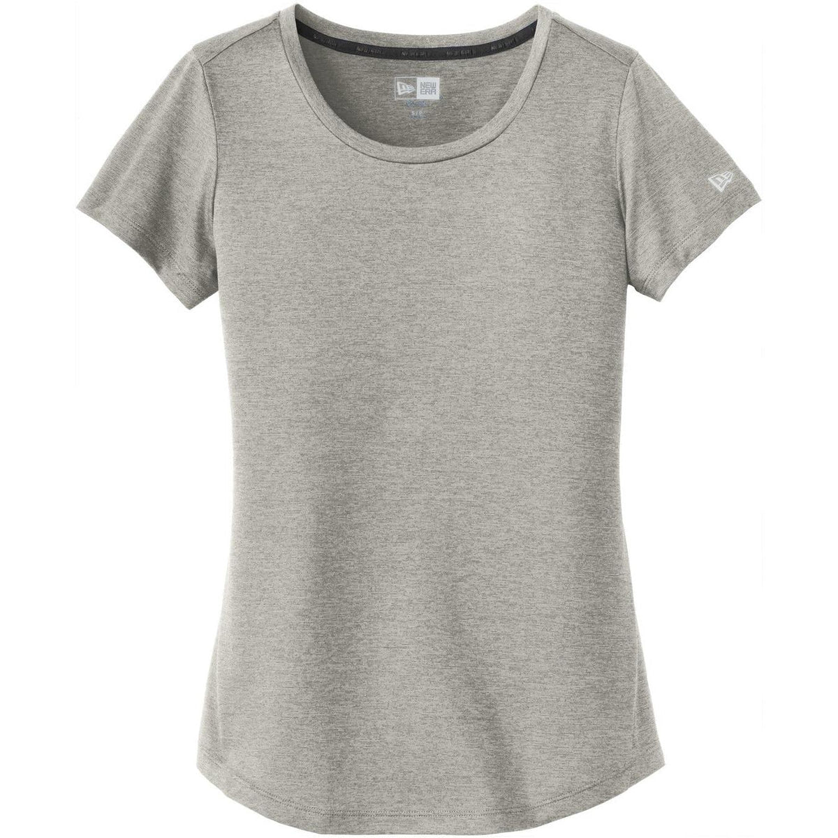 no-logo CLOSEOUT - New Era Ladies Series Performance Scoop Tee-Polos-New Era-Rainstorm Grey-S-Thread Logic