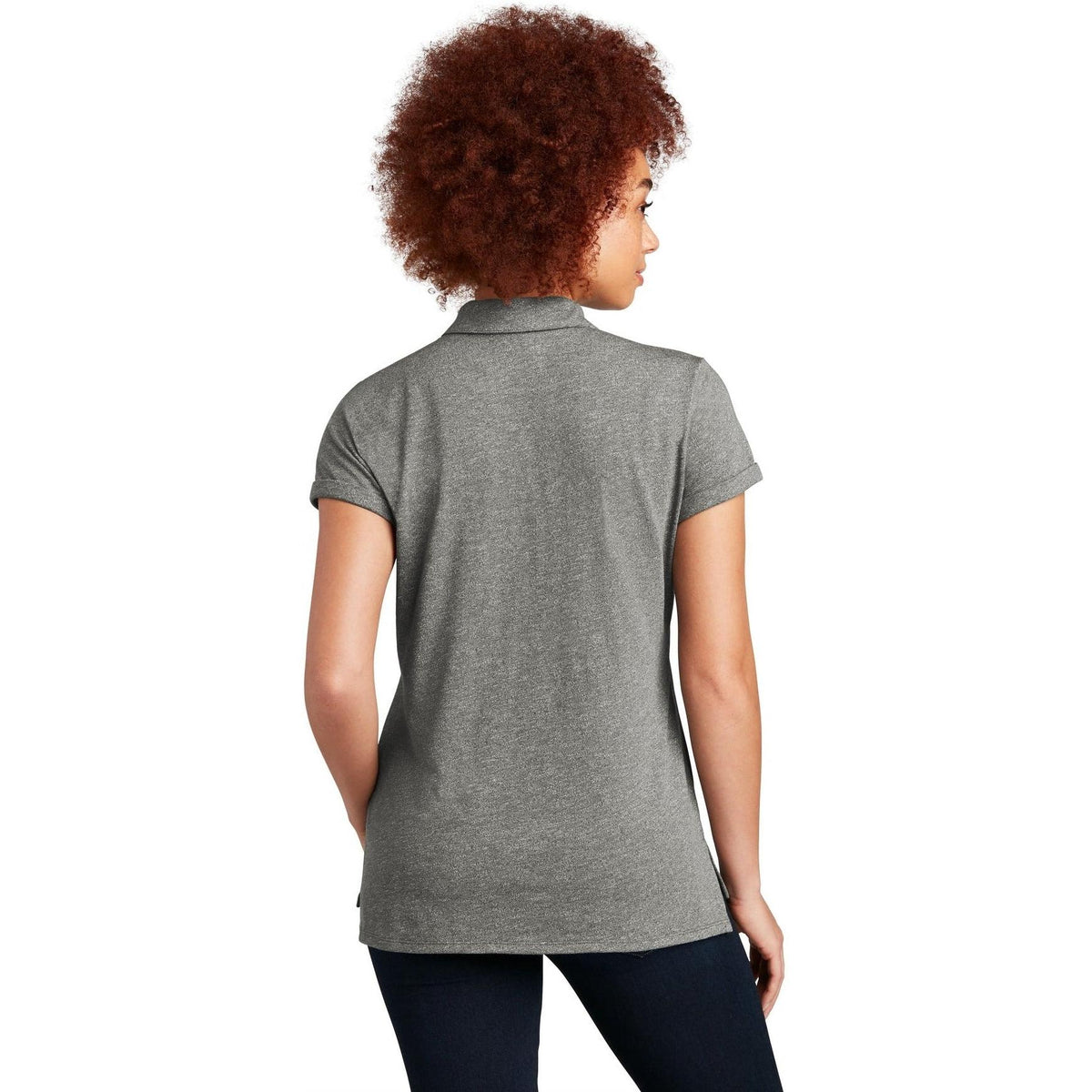 no-logo New Era Women's Slub Twist Polo-Regular-New Era-Thread Logic