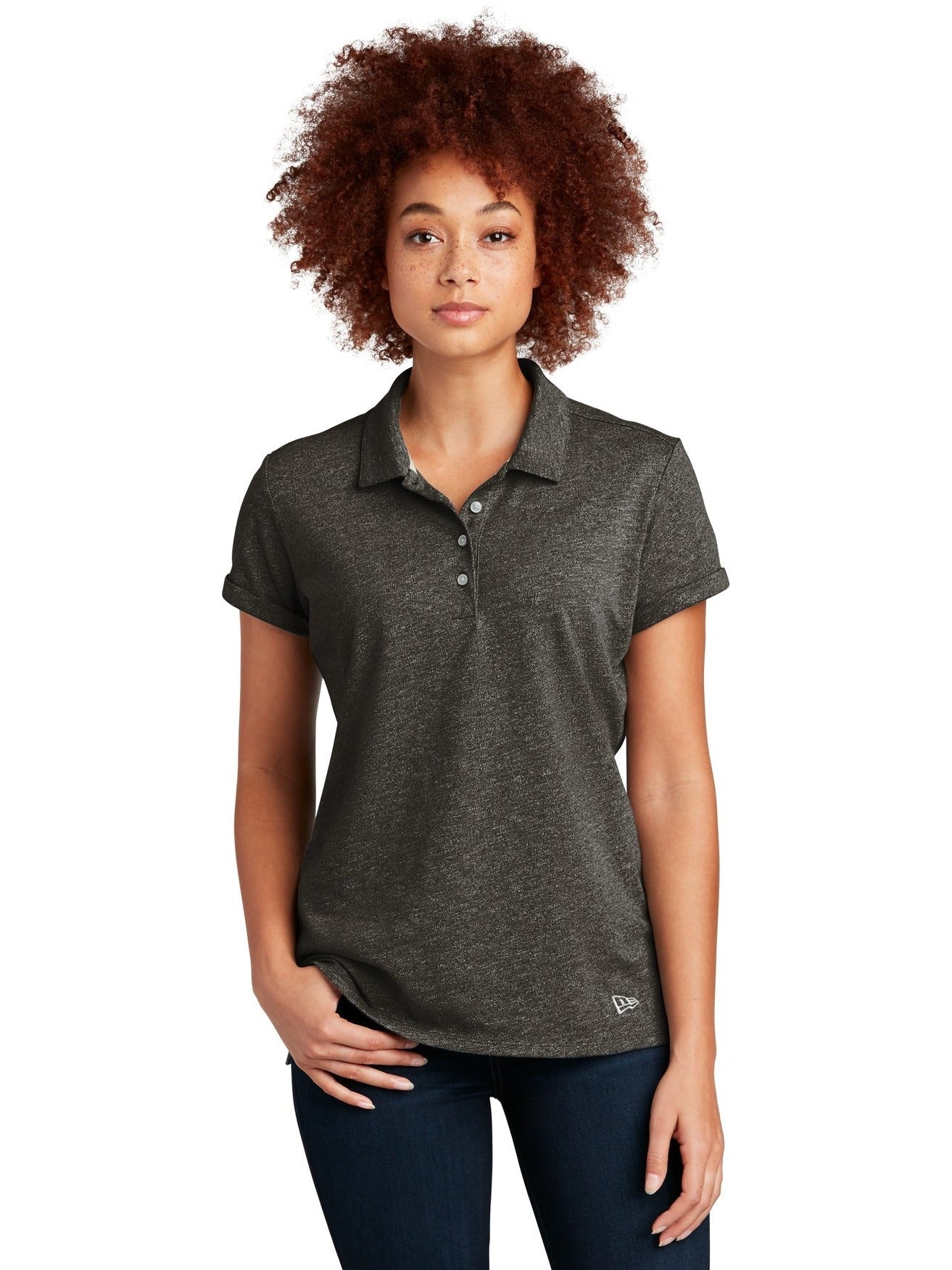 no-logo New Era Ladies Slub Twist Polo-Regular-New Era-Thread Logic