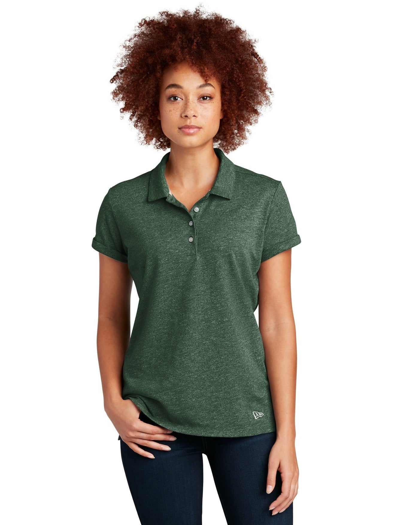 no-logo New Era Ladies Slub Twist Polo-Regular-New Era-Thread Logic