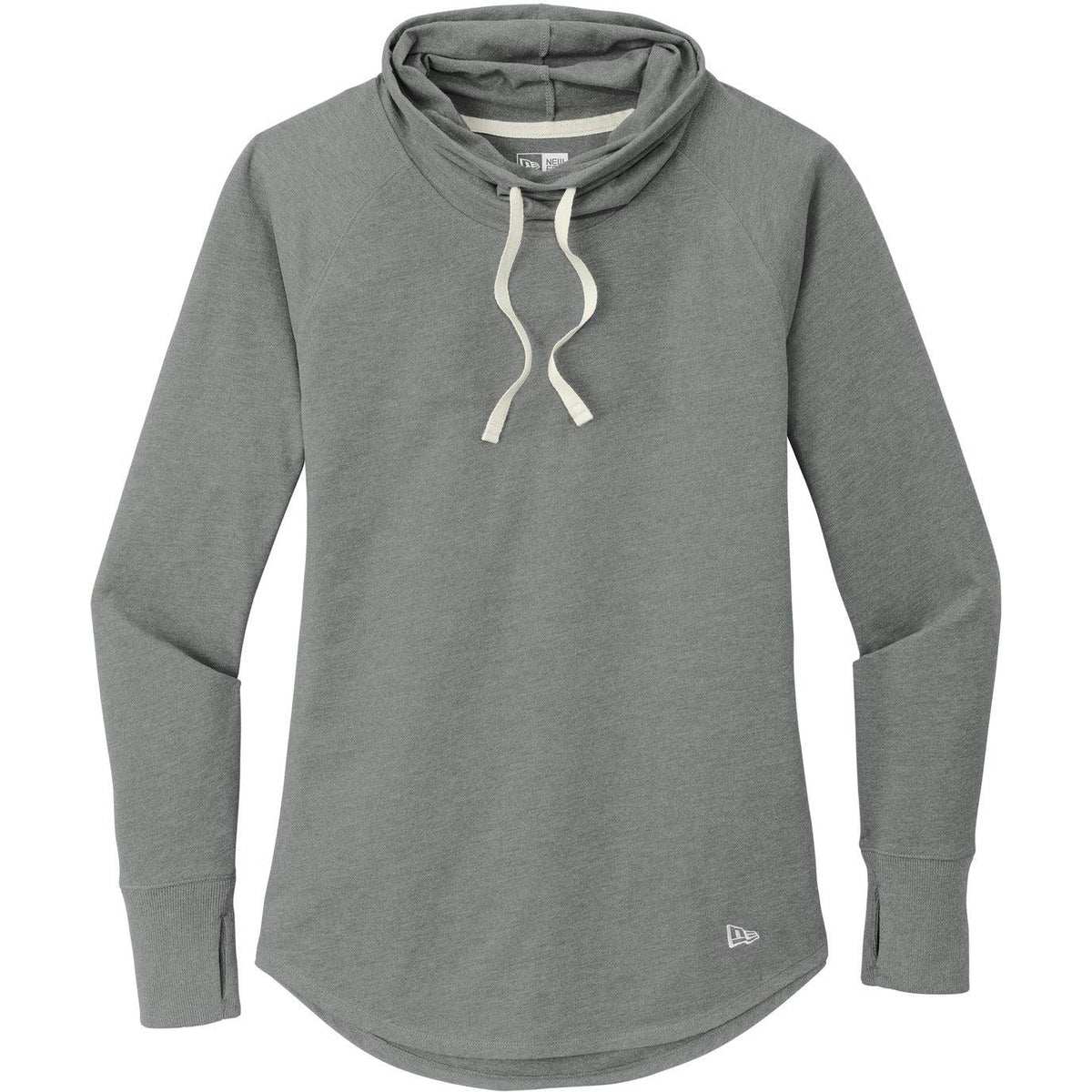 no-logo New Era Ladies Sueded Cotton Blend Cowl Tee