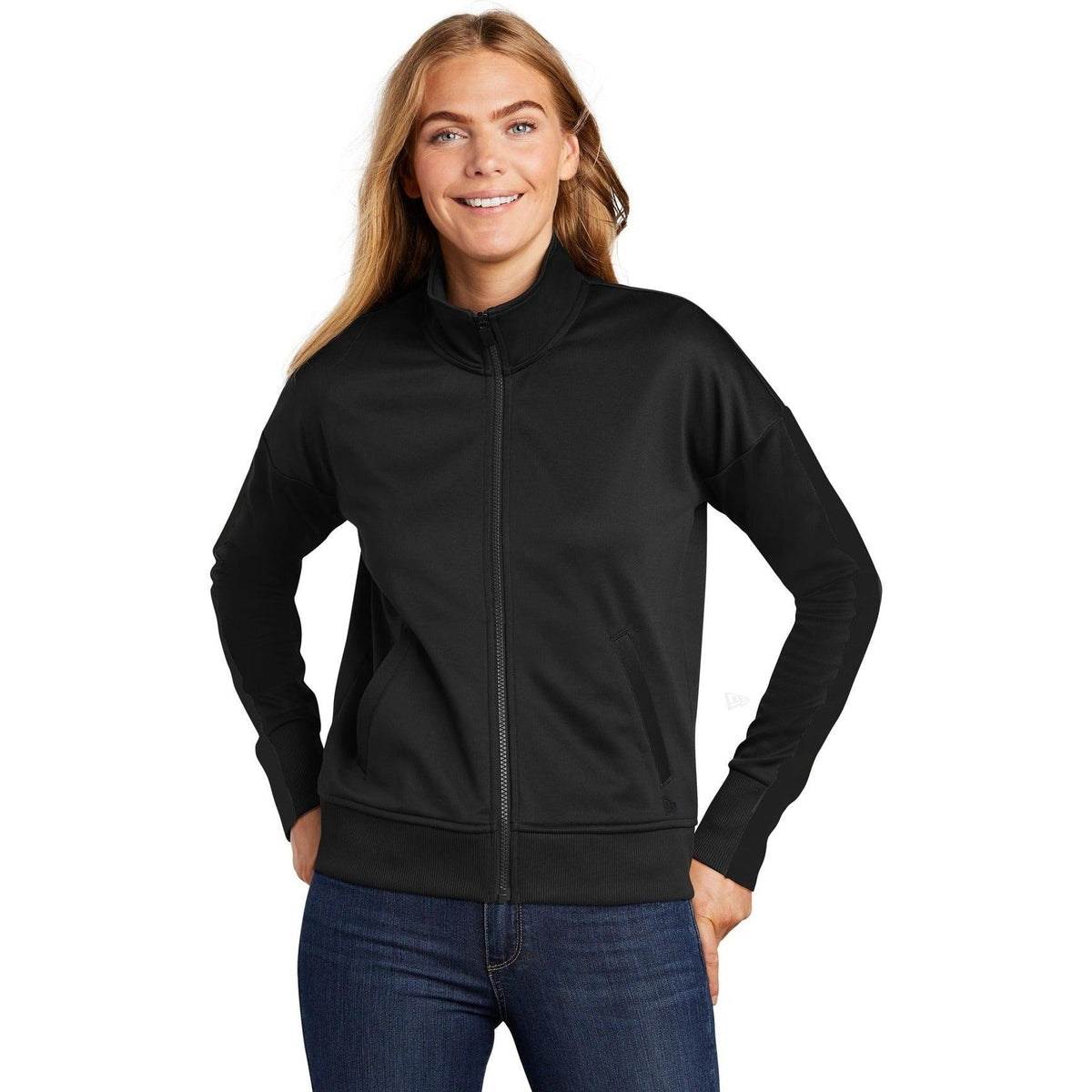 no-logo New Era Women's Track Jacket-Active-New Era-Thread Logic