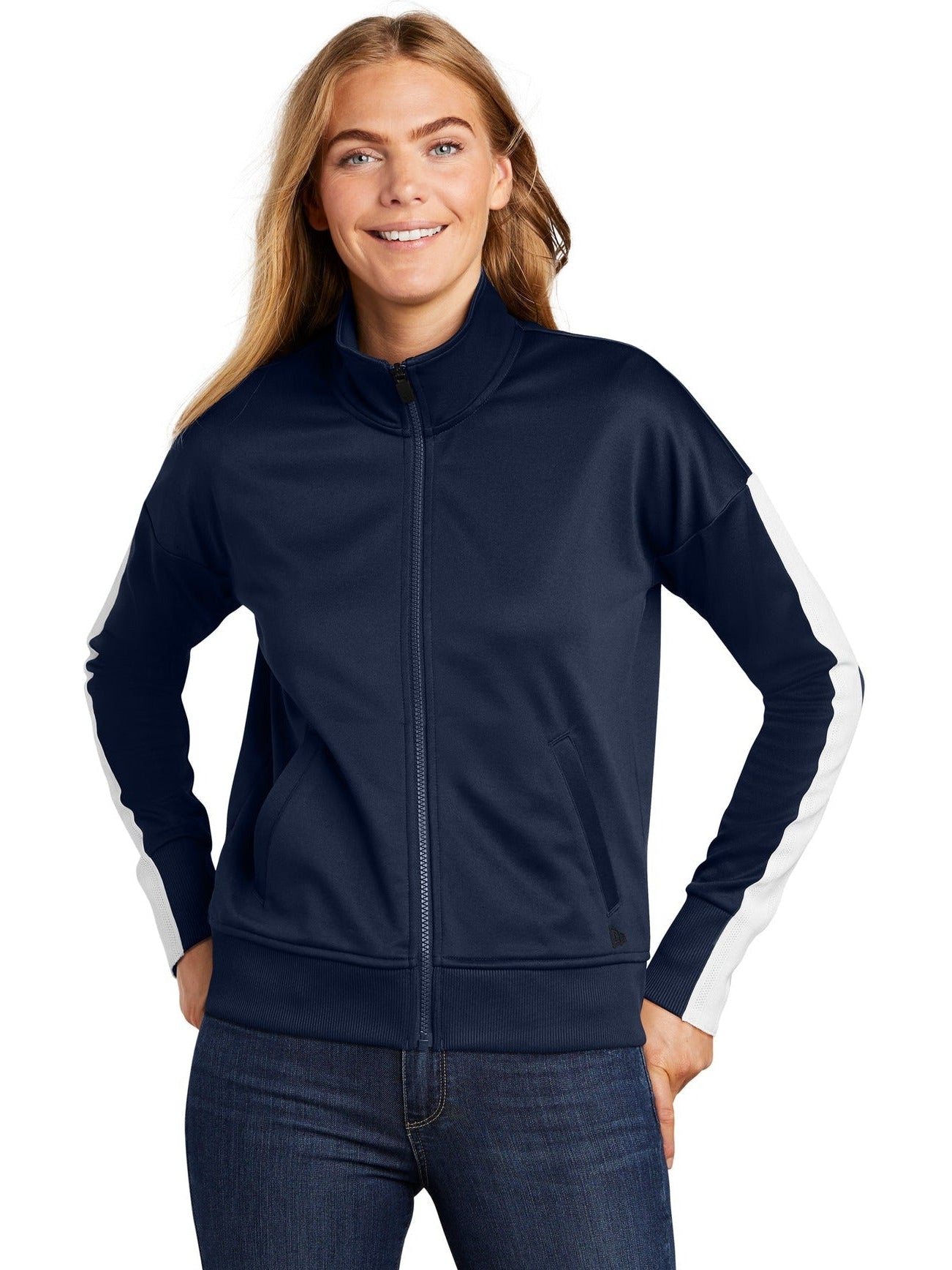 no-logo New Era Ladies Track Jacket-Regular-New Era-Thread Logic