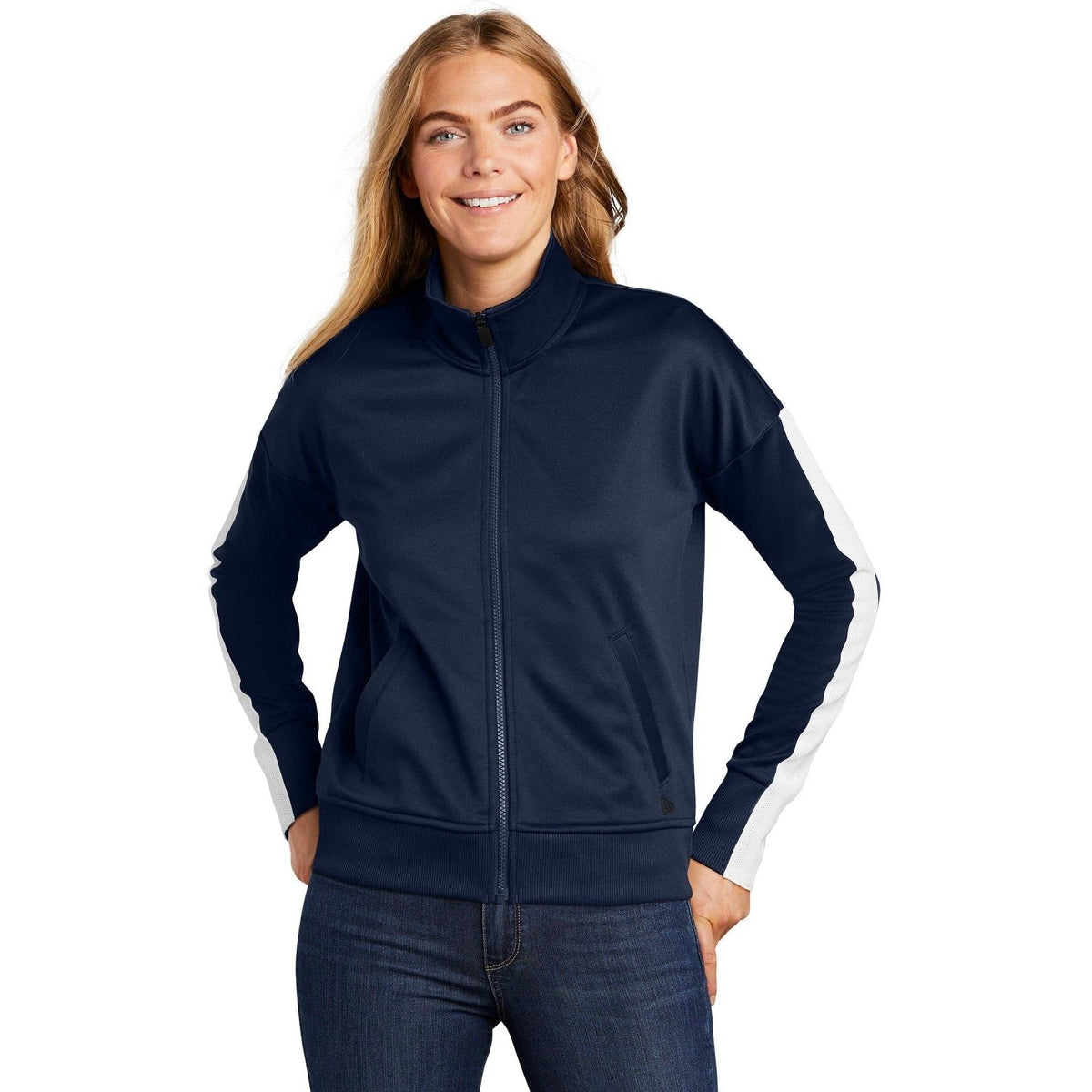 no-logo New Era Women's Track Jacket-Active-New Era-Thread Logic