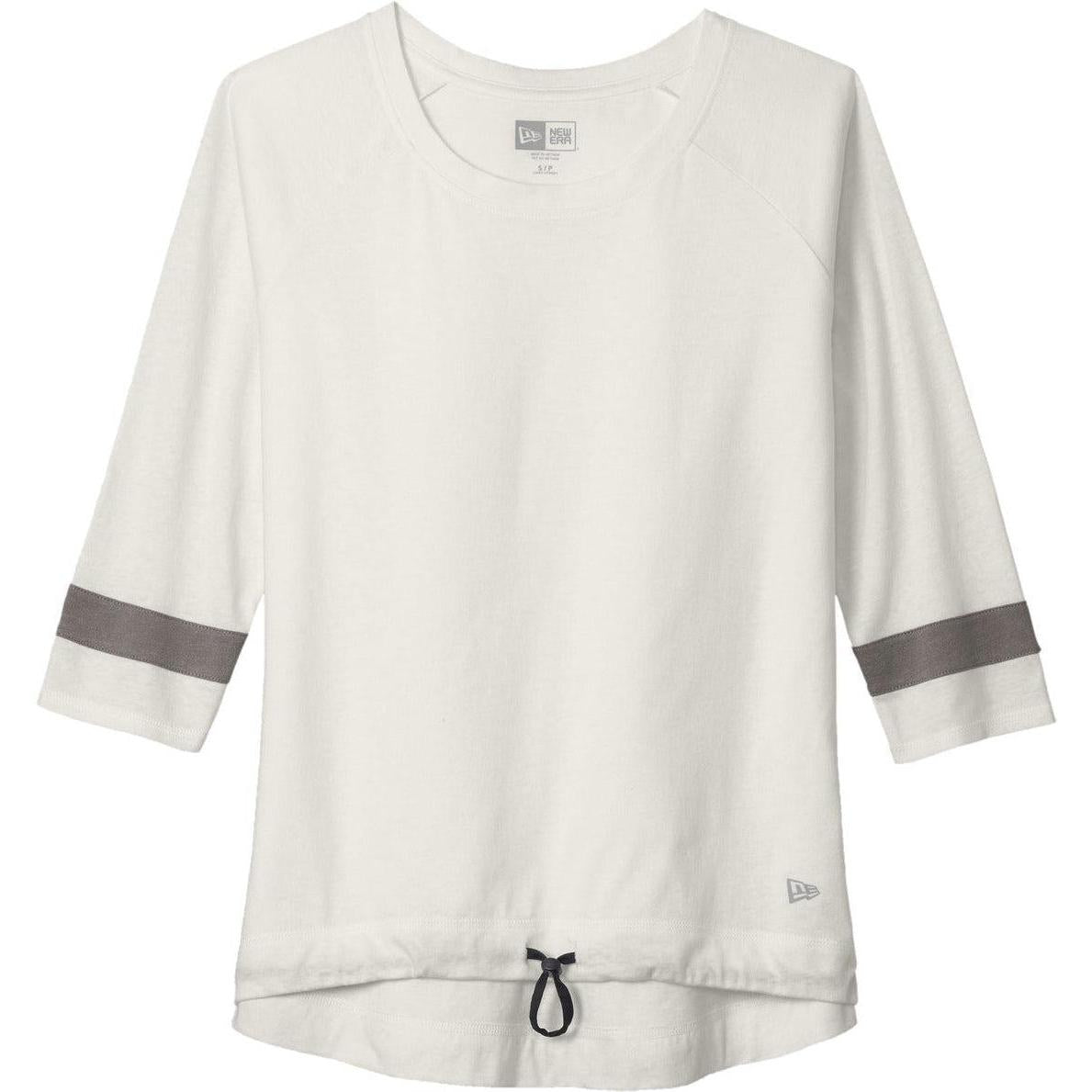 no-logo New Era Ladies Tri-Blend 3/4-Sleeve Tee
