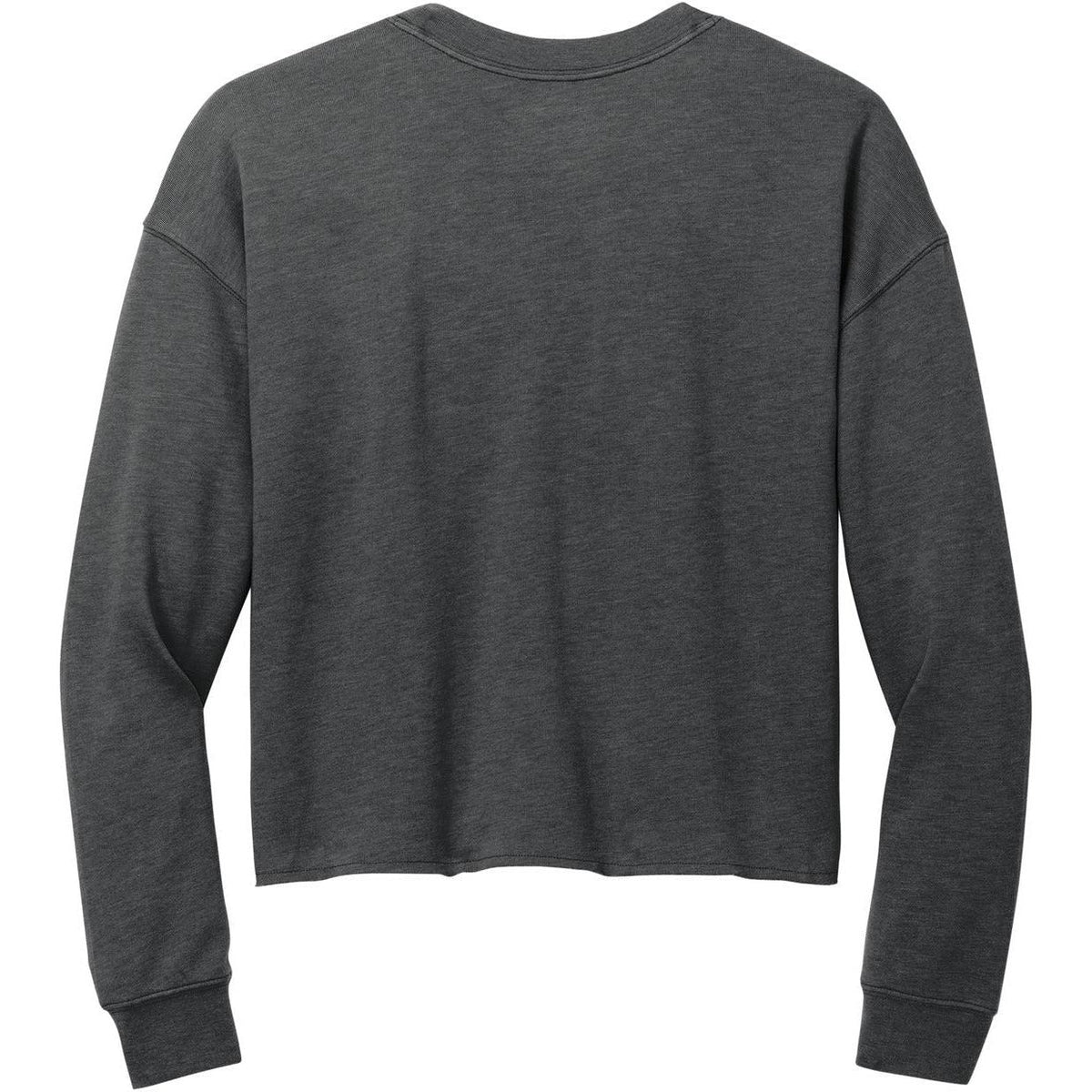 no-logo New Era Ladies Tri-Blend Fleece Crop Crew-New-New Era-Thread Logic