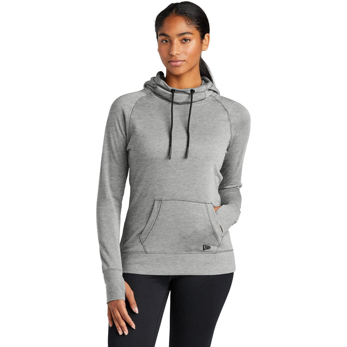 no-logo New Era Women's Tri-Blend Fleece Pullover Hoodie-Hoodies-New Era-Thread Logic