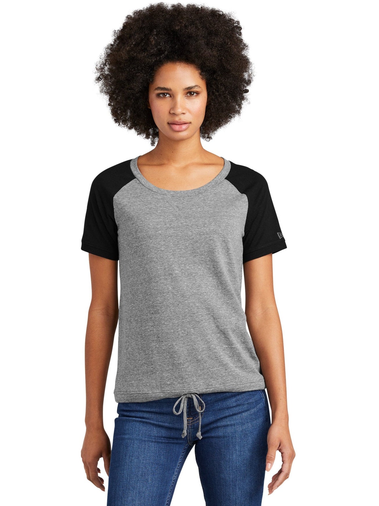 no-logo New Era Ladies Tri-Blend Performance Cinch Tee-Active-New Era-Thread Logic