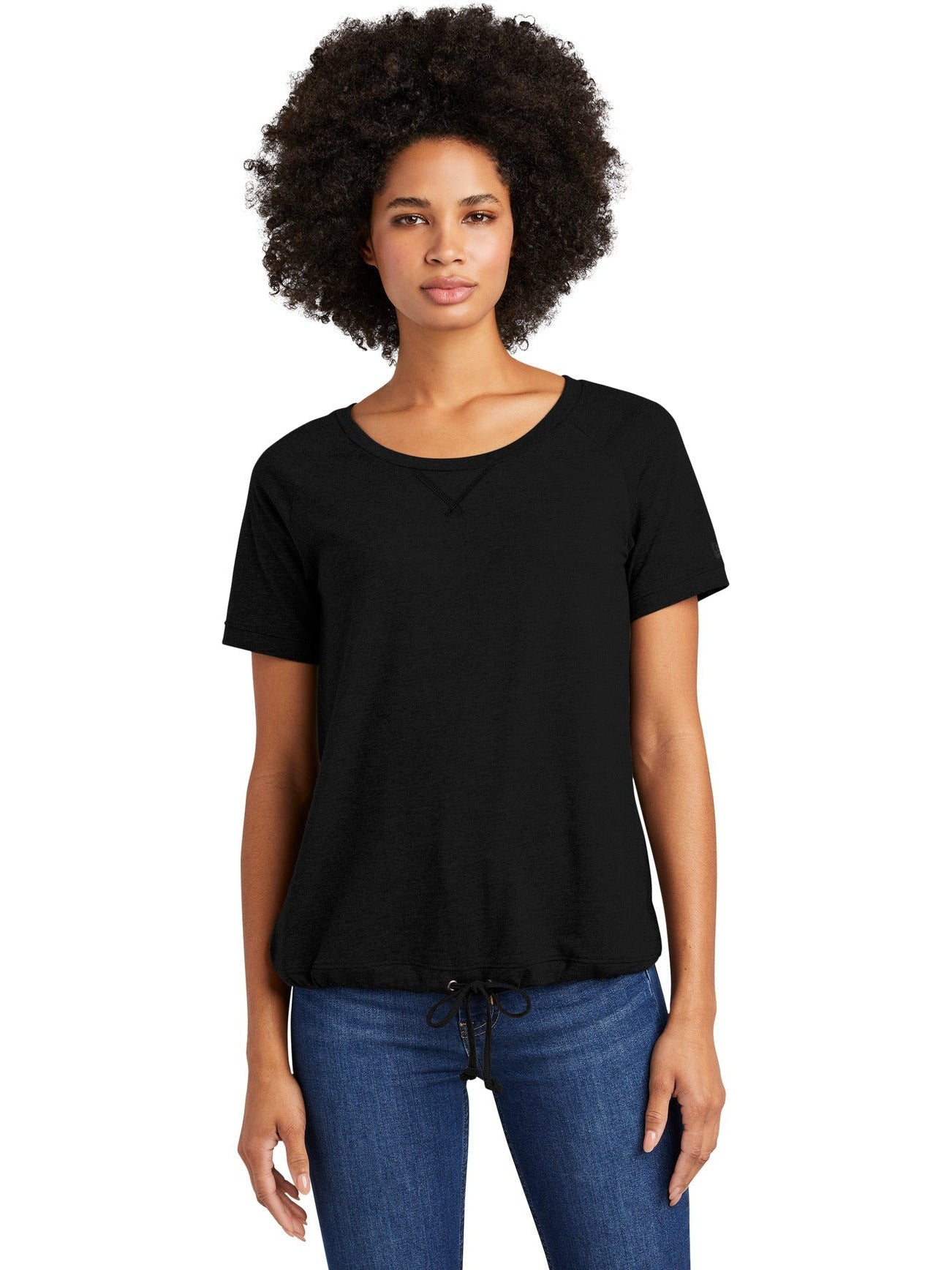 no-logo New Era Ladies Tri-Blend Performance Cinch Tee-Active-New Era-Thread Logic