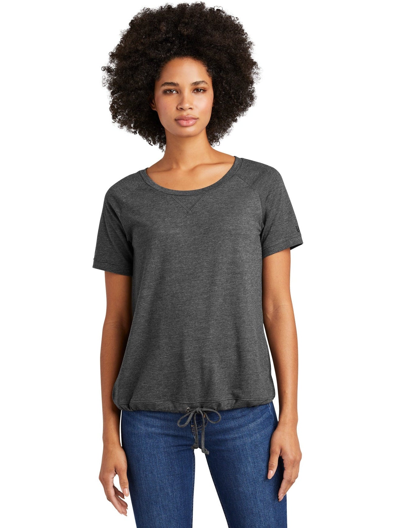 no-logo New Era Ladies Tri-Blend Performance Cinch Tee-Active-New Era-Thread Logic