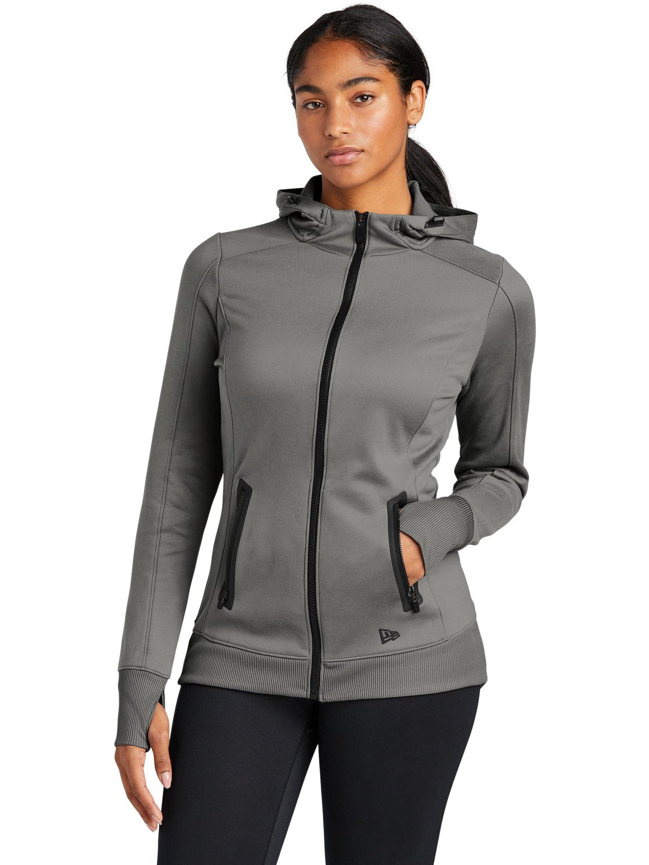 no-logo New Era Ladies Venue Fleece Full-Zip Hoodie-Regular-New Era-Thread Logic