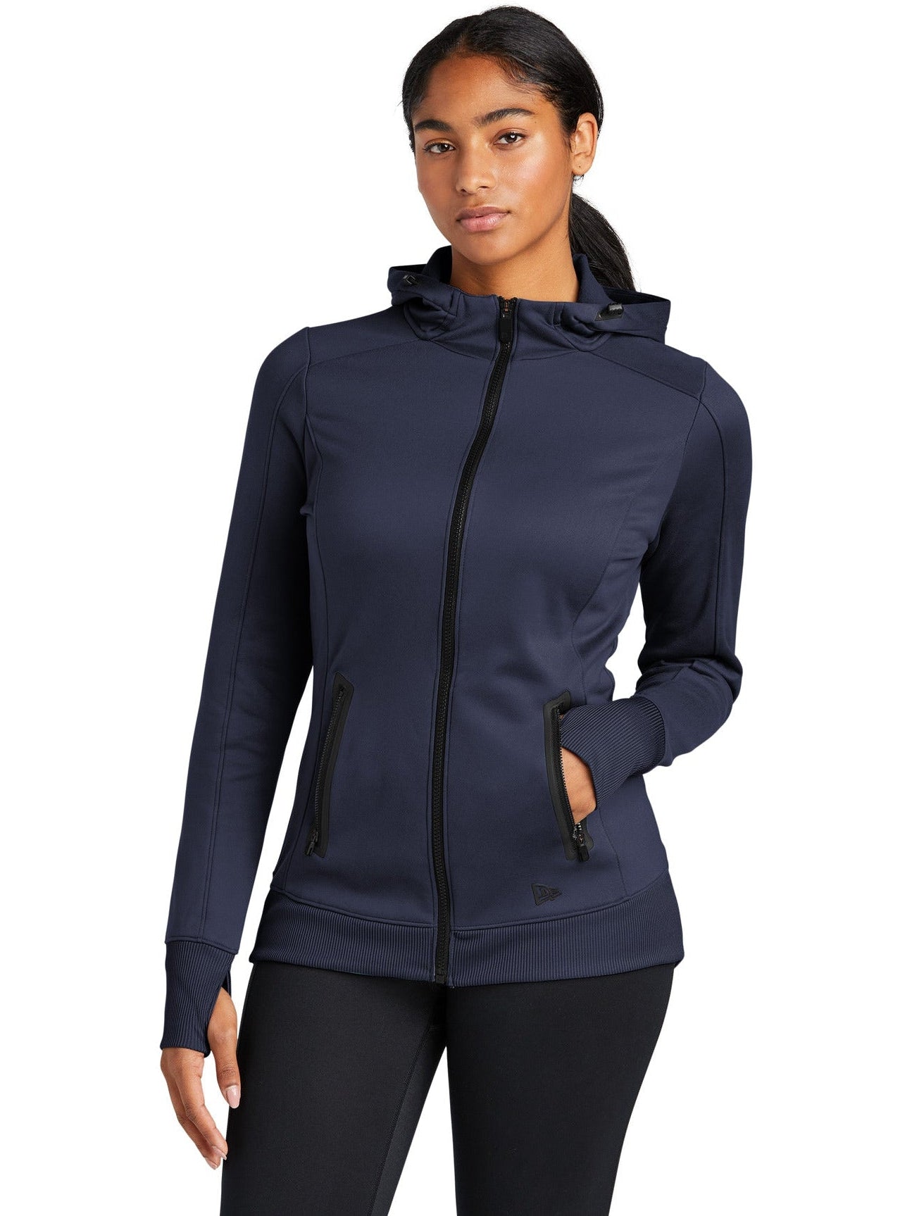 no-logo New Era Ladies Venue Fleece Full-Zip Hoodie-Regular-New Era-Thread Logic