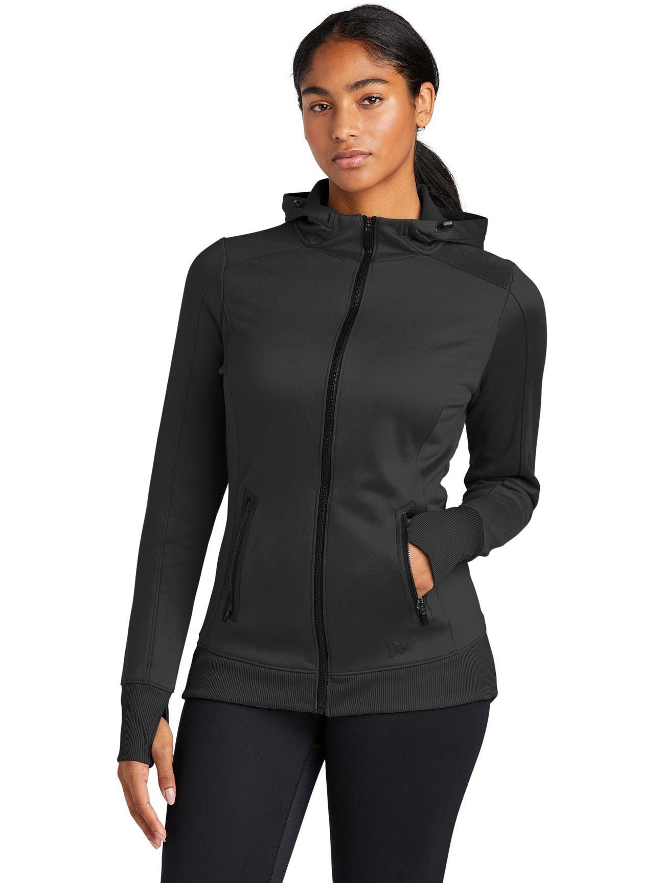 no-logo New Era Ladies Venue Fleece Full-Zip Hoodie-Regular-New Era-Thread Logic