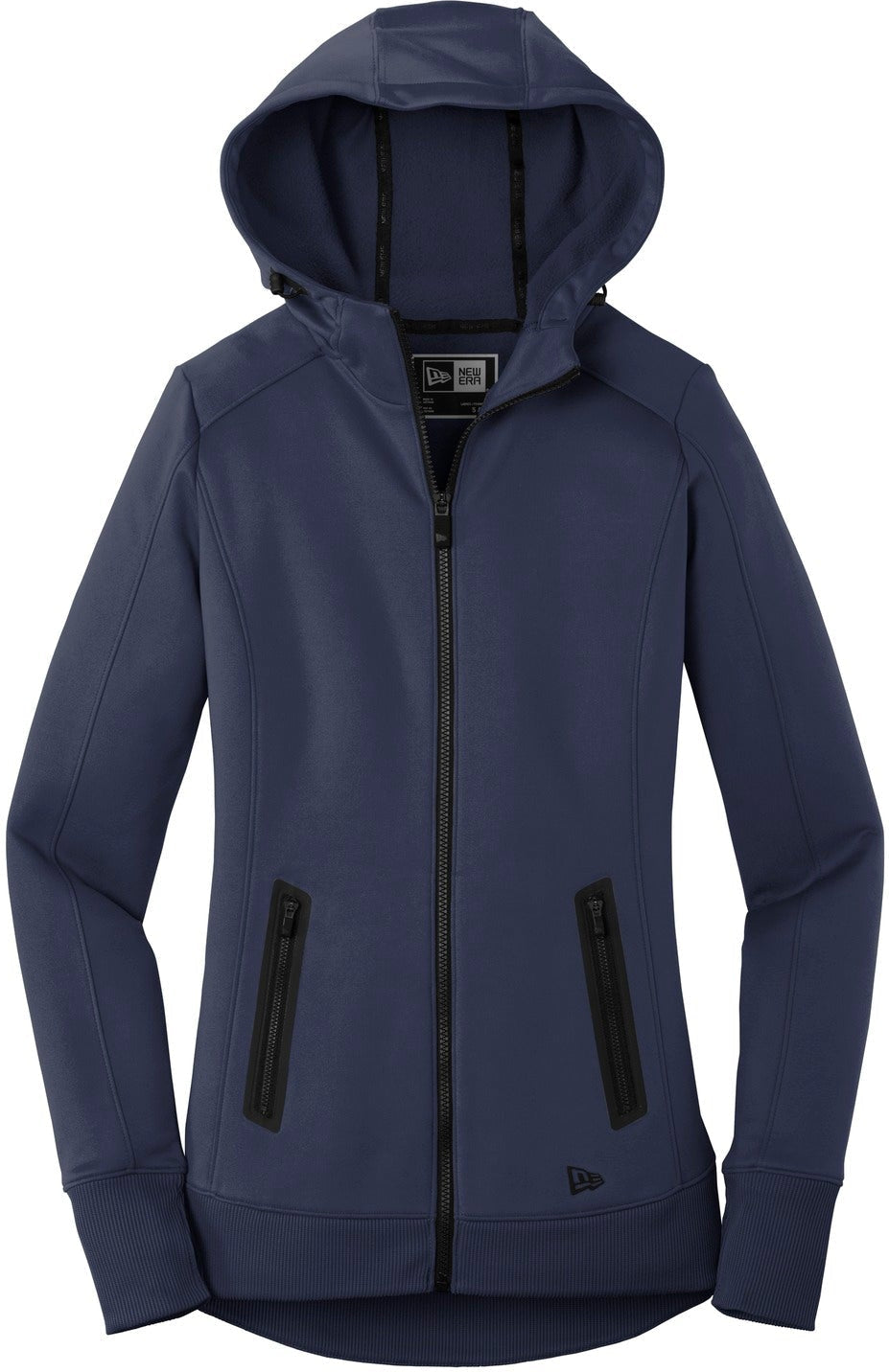 No-Logo CLOSEOUT - New Era Ladies Venue Fleece Full-Zip Hoodie-Full Zips-New Era-True Navy-XS-Thread Logic