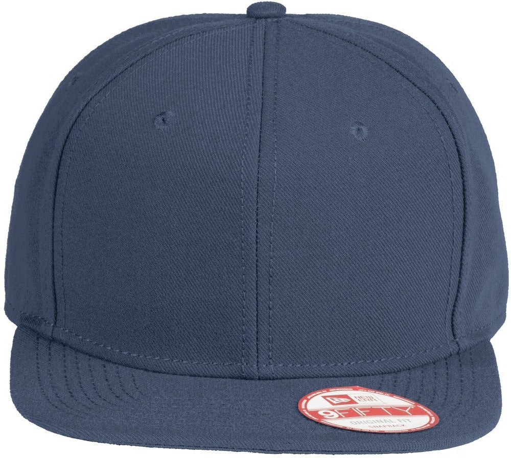 New Era Original Fit Flat Bill Snapback Cap-Active-New Era-League Navy-OSFA-Thread Logic