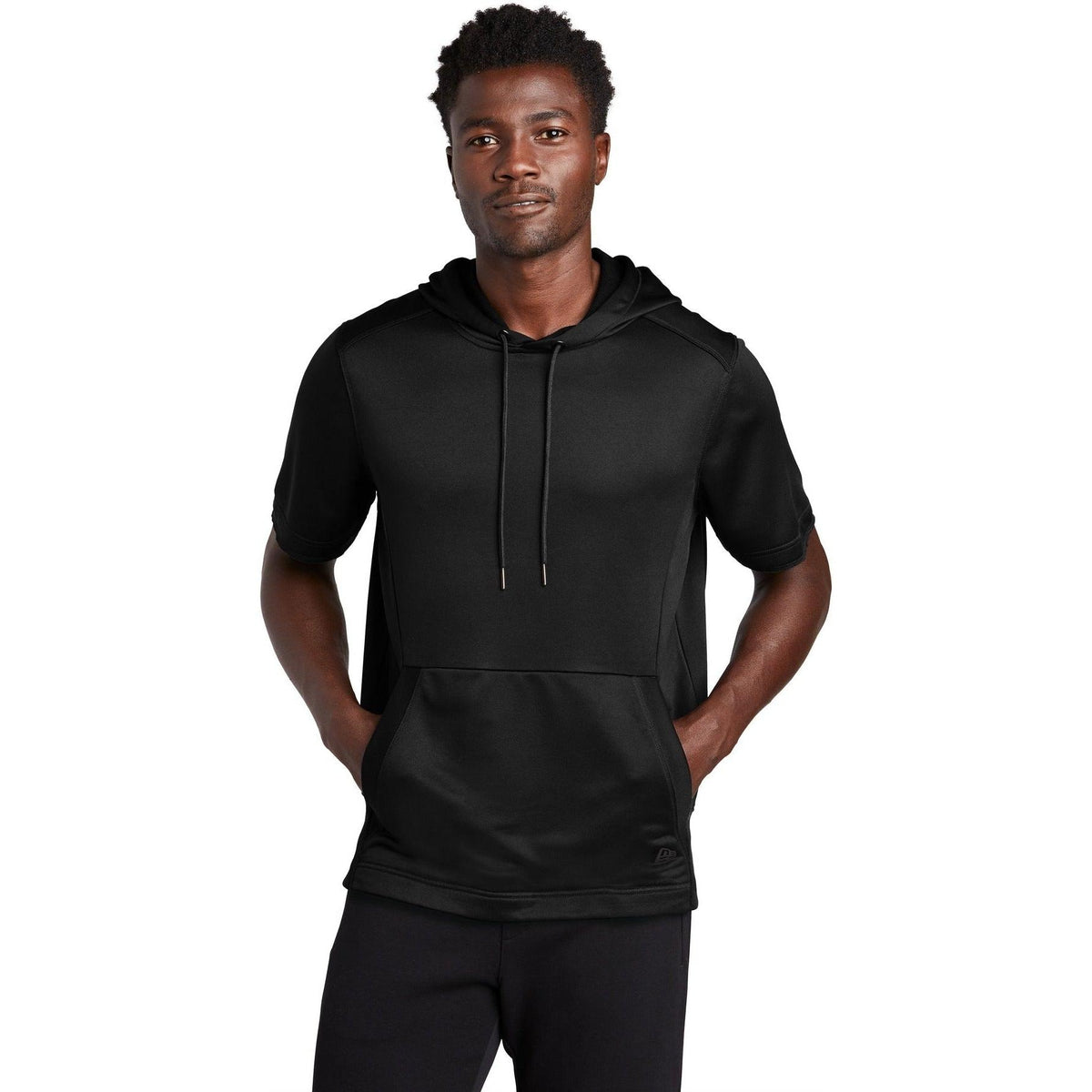 no-logo New Era Performance Terry Short Sleeve Hoodie-Regular-New Era-Thread Logic
