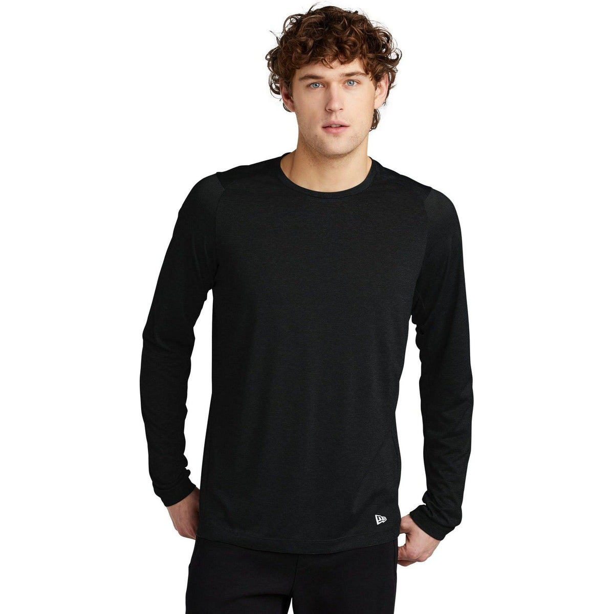 no-logo New Era Series Performance Long Sleeve Crew Tee-Regular-New Era-Thread Logic