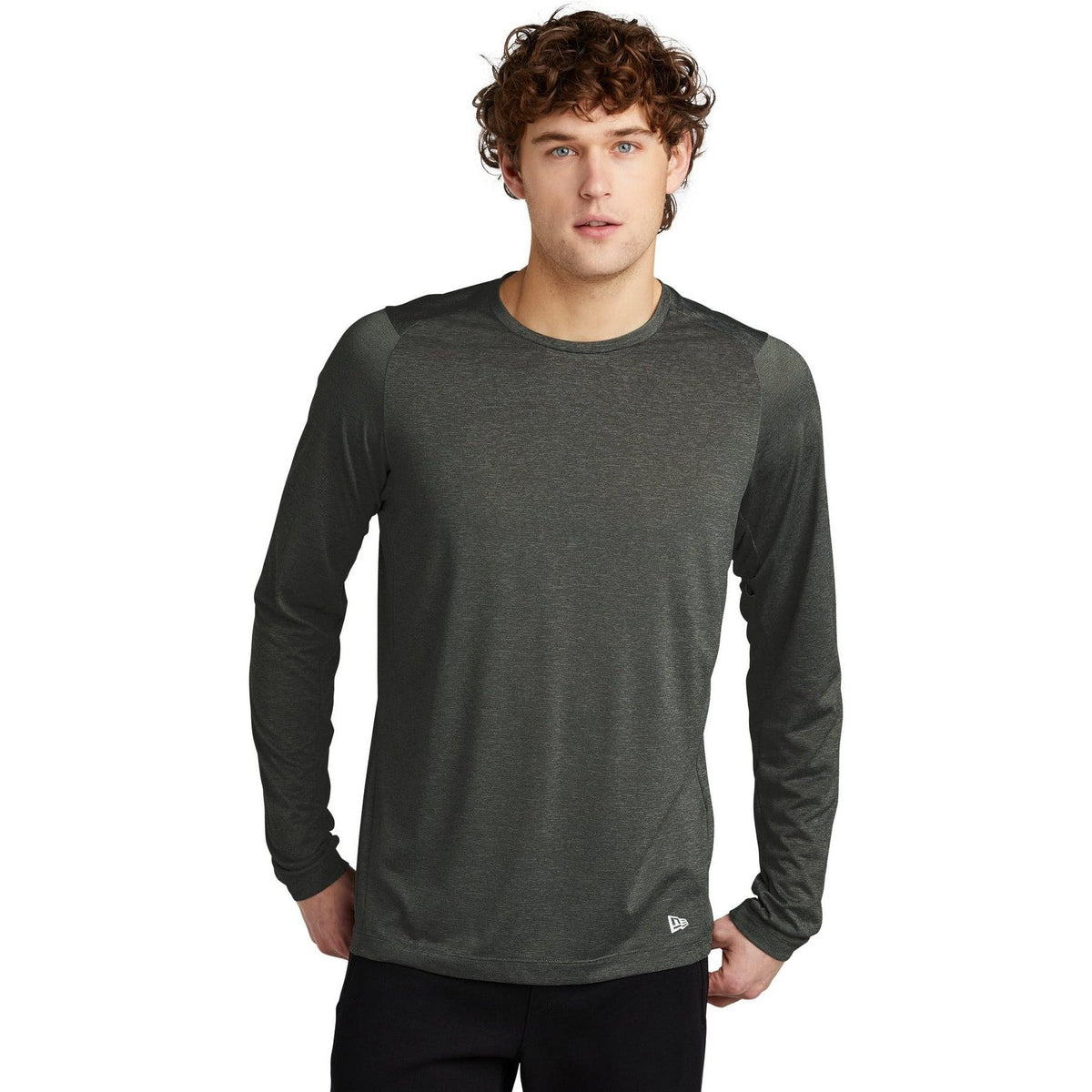 no-logo New Era Series Performance Long Sleeve Crew Tee-Regular-New Era-Thread Logic
