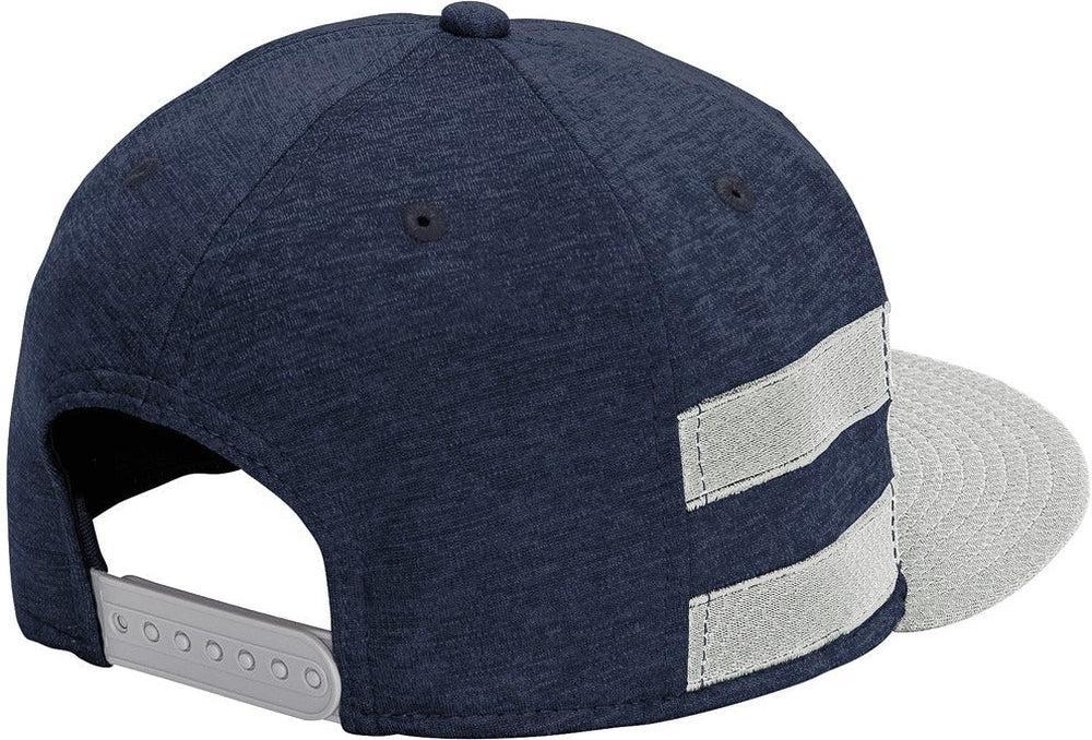 no-logo New Era Shadow Heather Striped Flat Bill Snapback Cap-Regular-New Era-Thread Logic