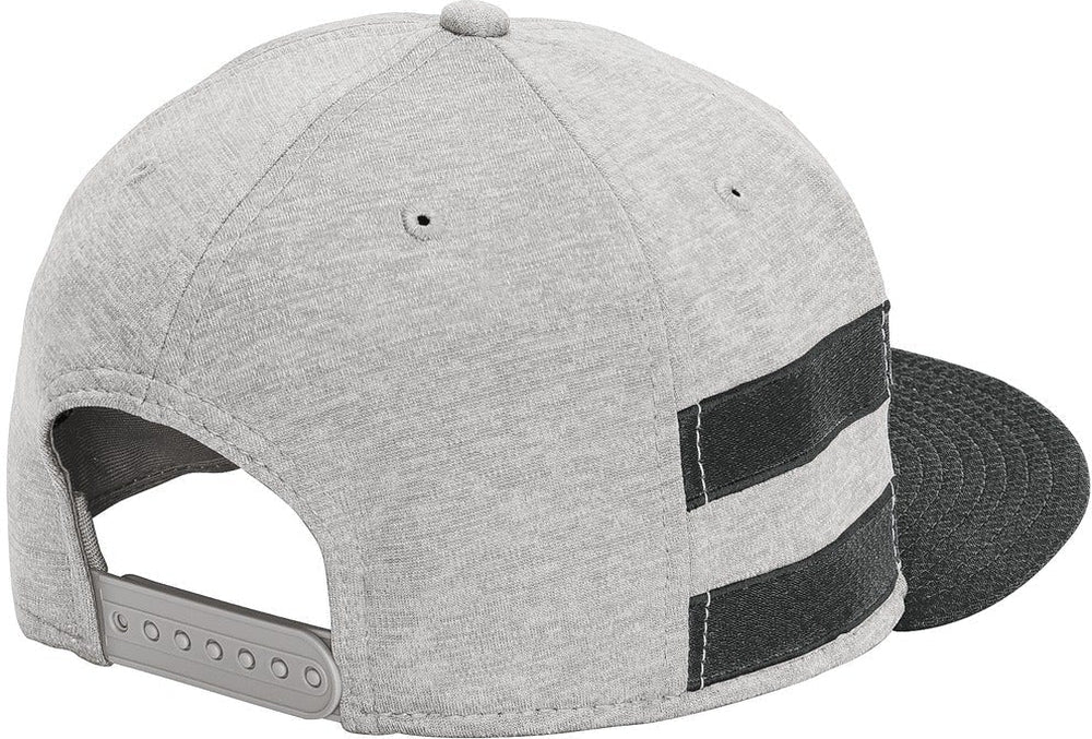 no-logo New Era Shadow Heather Striped Flat Bill Snapback Cap-Regular-New Era-Thread Logic