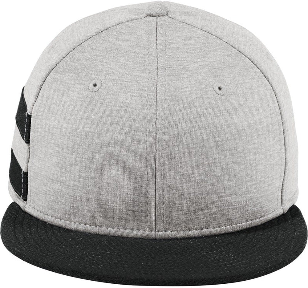 New Era Shadow Heather Striped Flat Bill Snapback Cap-Regular-New Era-Shadow Heather/Black-OSFA-Thread Logic