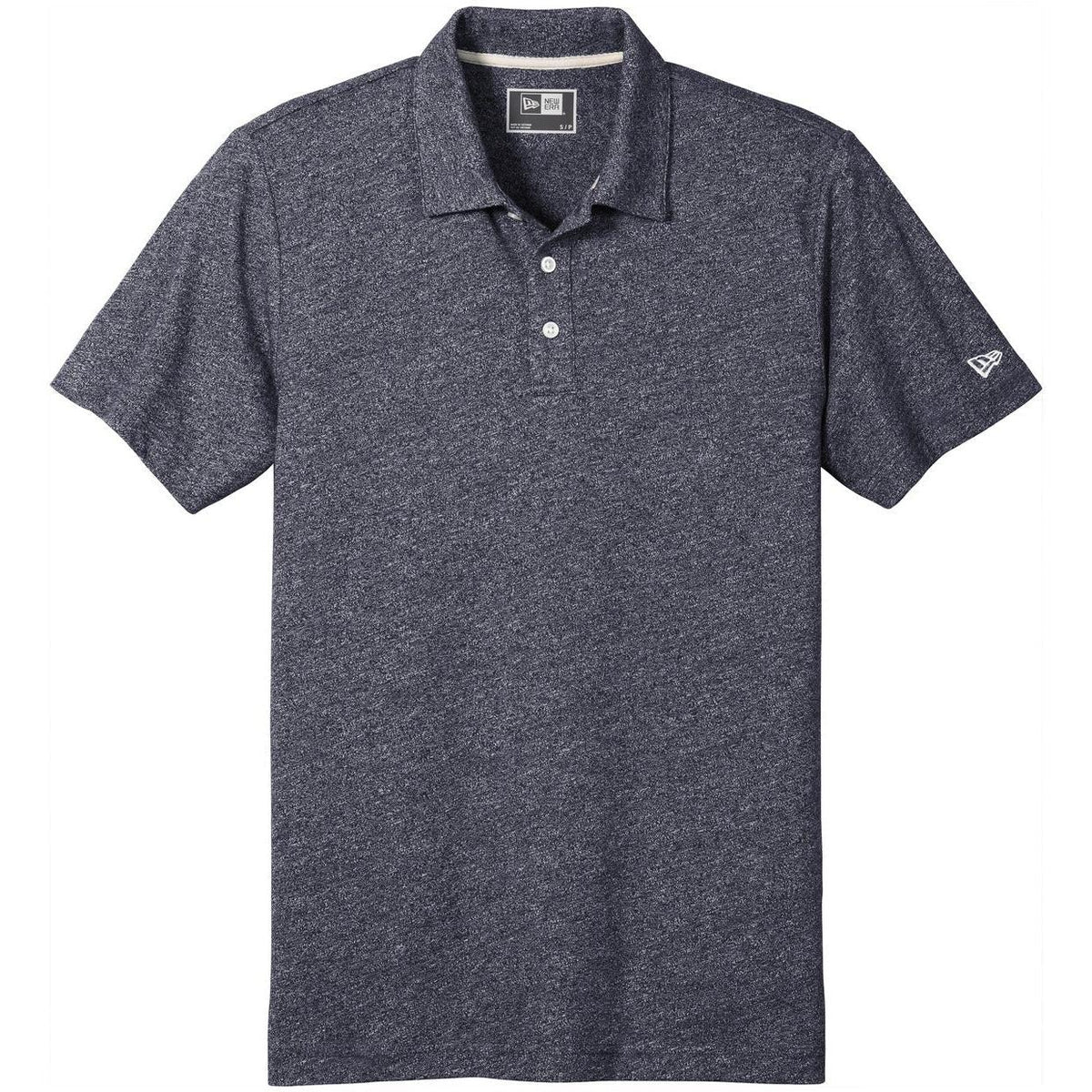 no-logo New Era Slub Twist Polo-Regular-New Era-True Navy Twist-S-Thread Logic