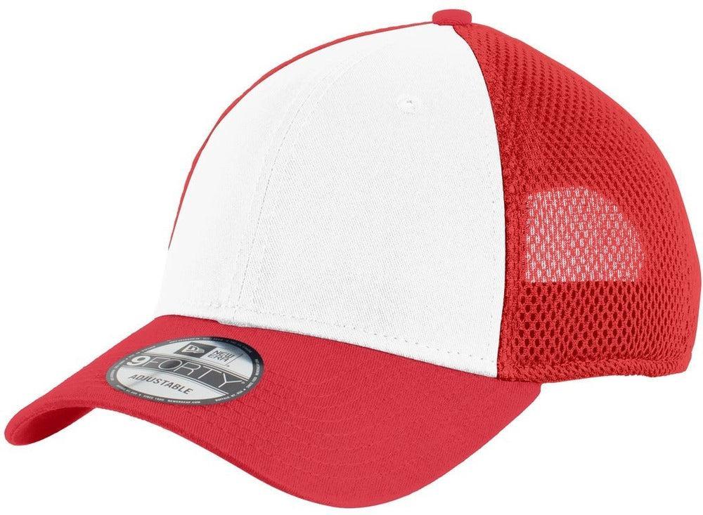 no-logo New Era Snapback Contrast Mesh Cap-Regular-New Era-White/Scarlet Red-OSFA-Thread Logic