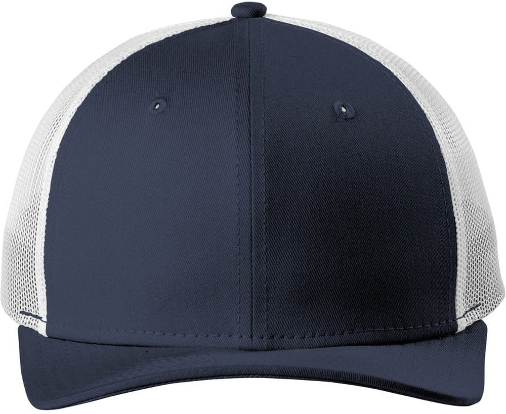 New Era Snapback Low Profile Trucker Cap-Regular-New Era-Deep Navy/White-OSFA-Thread Logic