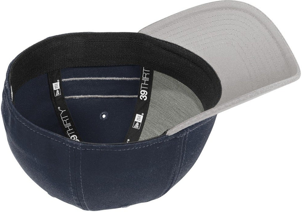 no-logo New Era Stretch Cotton Striped Cap-Active-New Era-Thread Logic no-logo