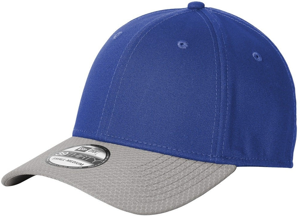 No-Logo CLOSEOUT - New Era Stretch Cotton Striped Cap-Headwear-New Era-Royal/Grey-S/M-Thread Logic