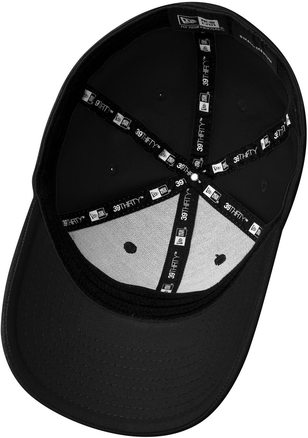 no-logo New Era Structured Fitted Cotton Cap-Regular-New Era-Black-S/M-Thread Logic no-logo