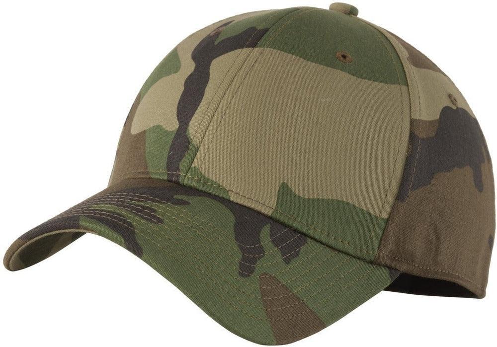 no-logo New Era Structured Fitted Cotton Cap-Regular-New Era-Camo-S/M-Thread Logic no-logo