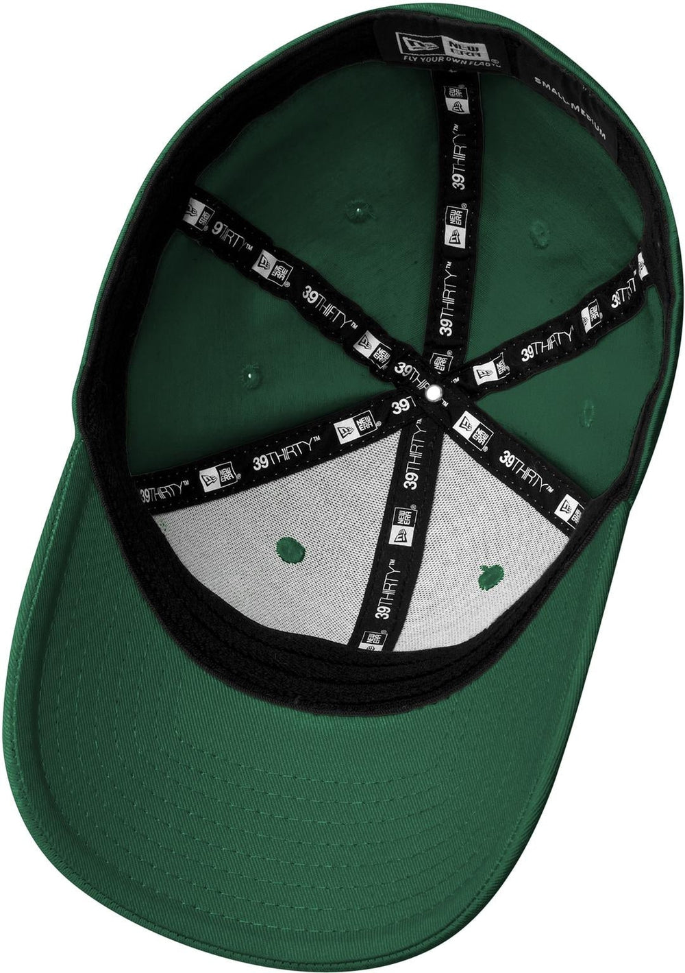 no-logo New Era Structured Fitted Cotton Cap-Regular-New Era-Dark Green-S/M-Thread Logic no-logo
