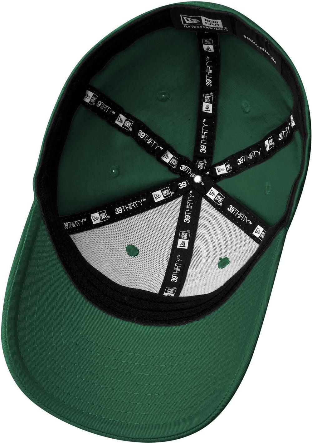 no-logo New Era Structured Fitted Cotton Cap-Regular-New Era-Dark Green-S/M-Thread Logic no-logo
