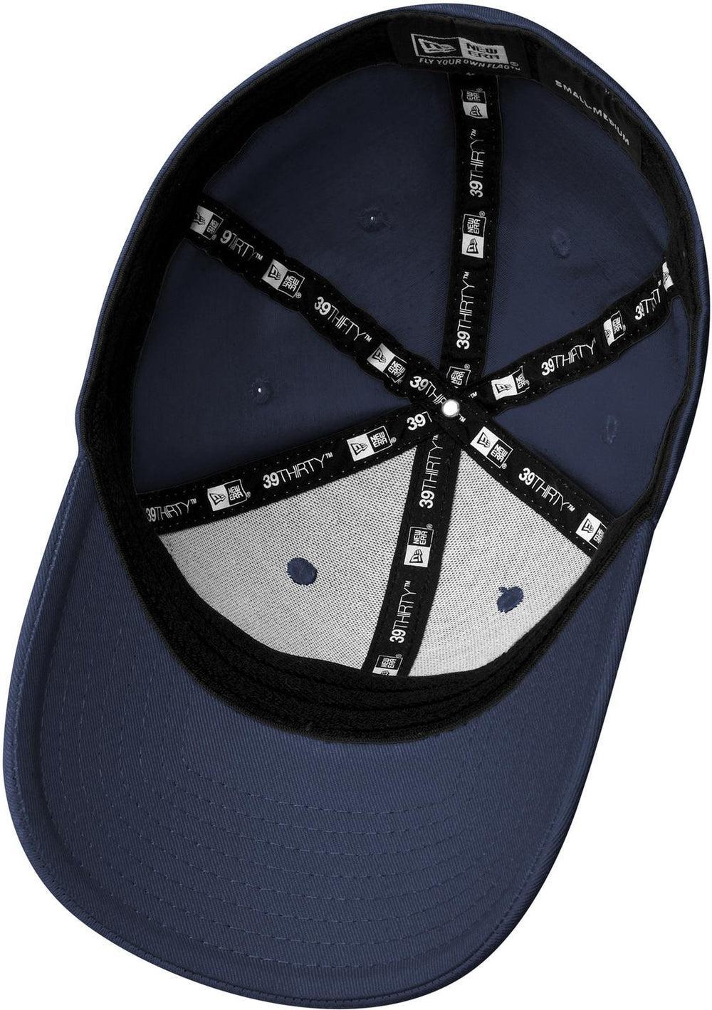 no-logo New Era Structured Fitted Cotton Cap-Regular-New Era-Deep Navy-S/M-Thread Logic no-logo