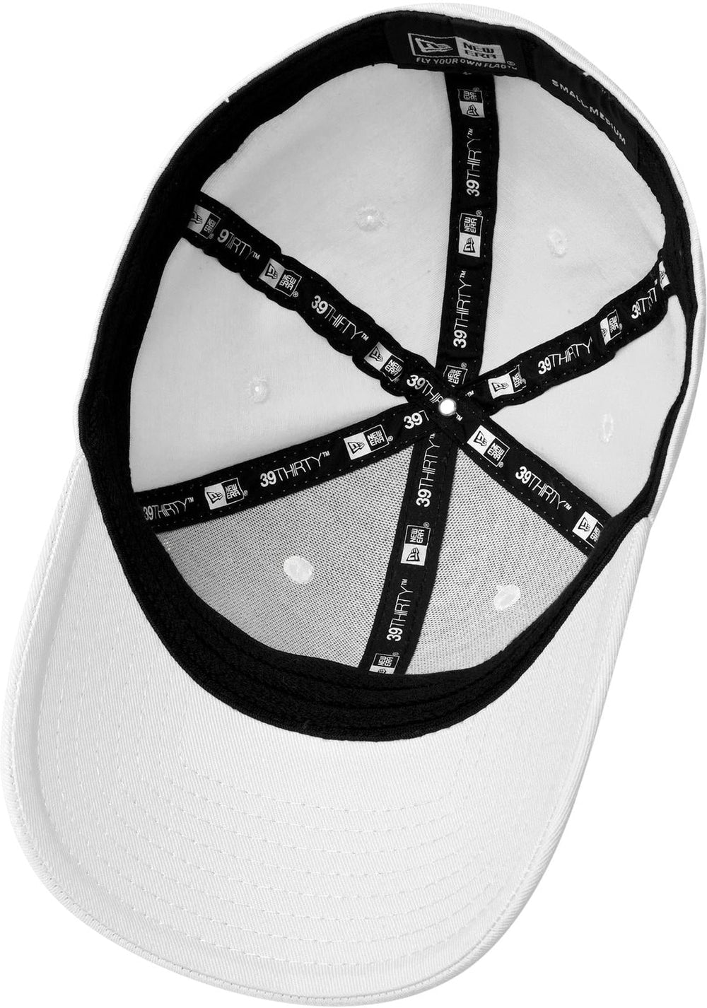 no-logo New Era Structured Fitted Cotton Cap-Regular-New Era-White-S/M-Thread Logic no-logo