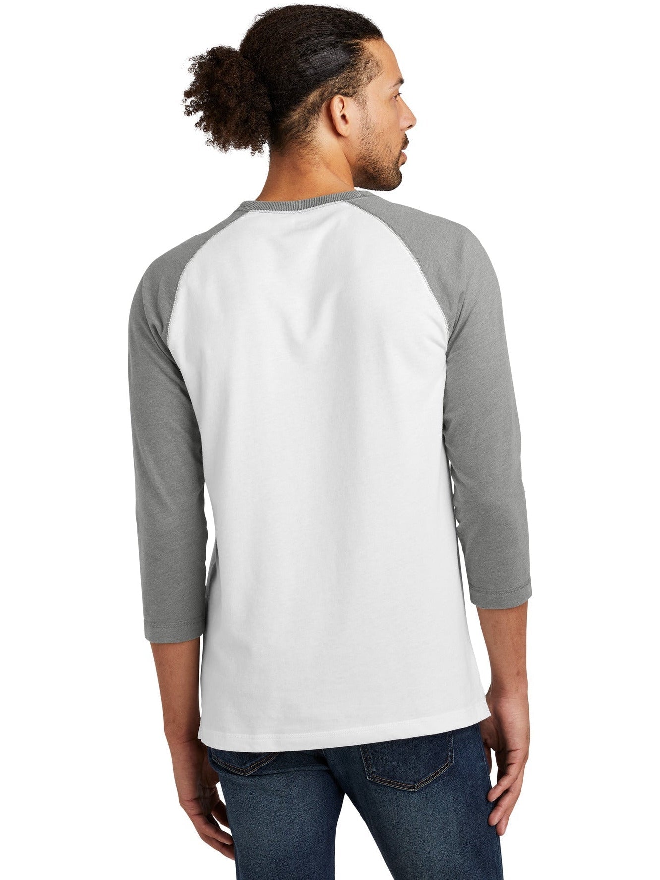 no-logo New Era Sueded Cotton 3/4-Sleeve Baseball Raglan Tee-Active-New Era-Thread Logic
